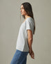 Women's Classic Cotton Scoop Tee - Pearl Blue
